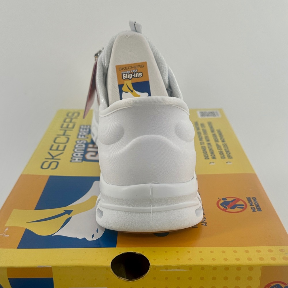 Skechers Slip-ins Glide-Step Women 8 Wide White Solid Athletic Modern - Picture 3 of 7